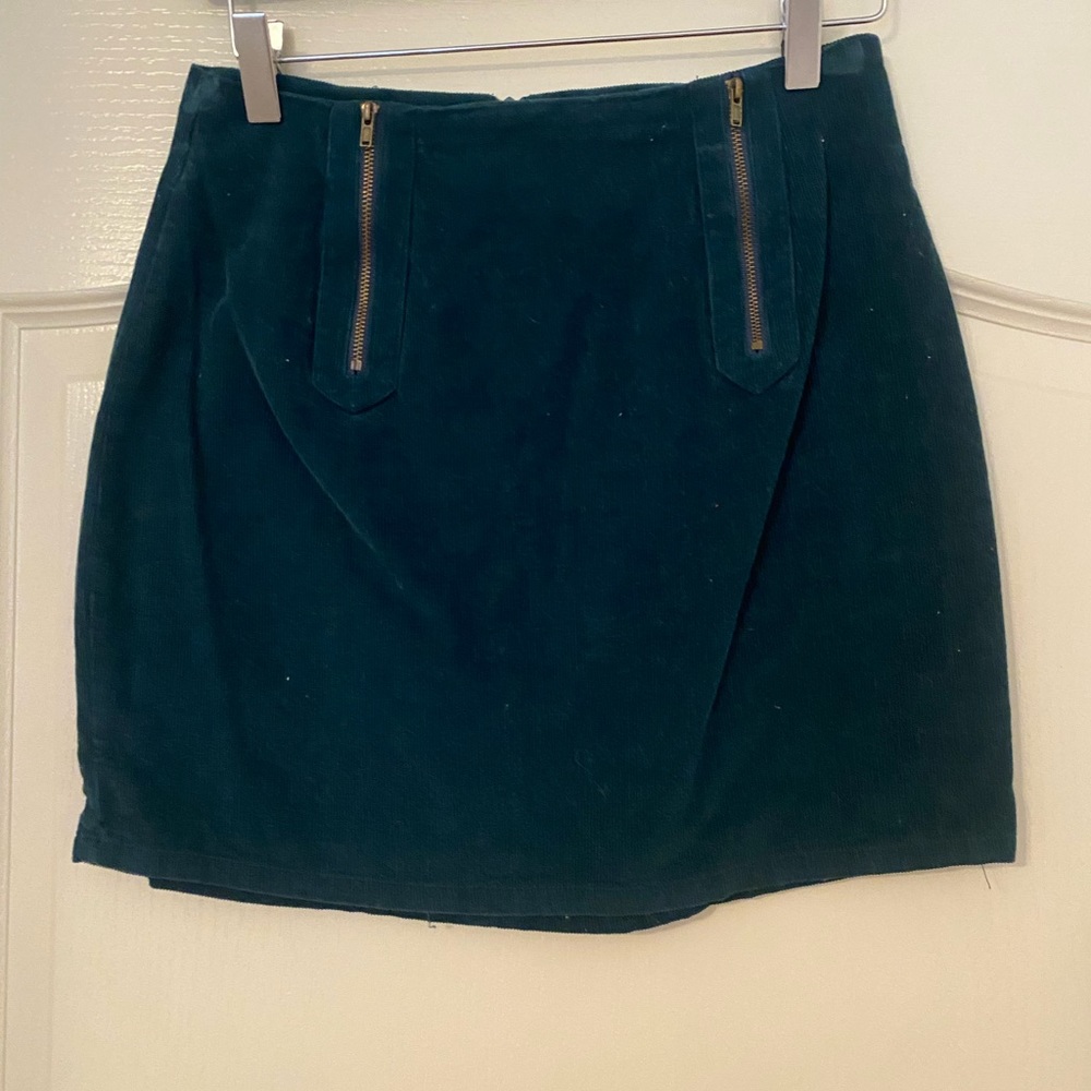 Corduroy mini skirt